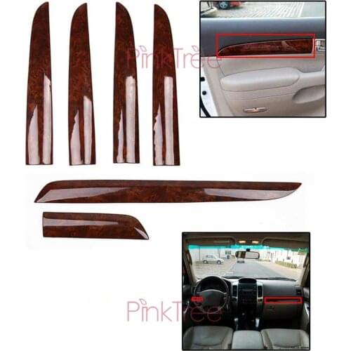 For Toyota Land Cruiser 120 Prado FJ120 2003- 2009 Door Moulding Trims And Dashboard trims Car Styling Accessories