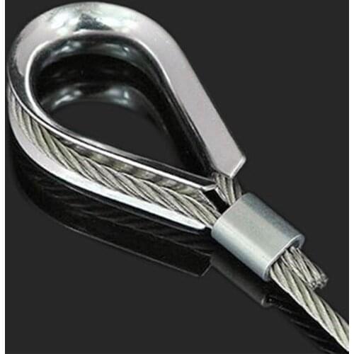 Double-Hole Aluminum Sleeves Wire Rope Clamp Cable End Portable Assortment Kit Boat Equipment Durable Ornament