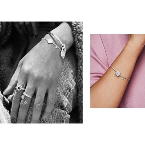 100% 925 Silver Disne Products For Original Pandora Bracelet Necklace Womens Diy Charm Jewelry