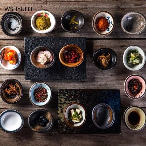 Exquisite ceramic seasoning dish smooth and delicate Japanese dipping sauce retro creative snack snack seasoning soy sauce dish