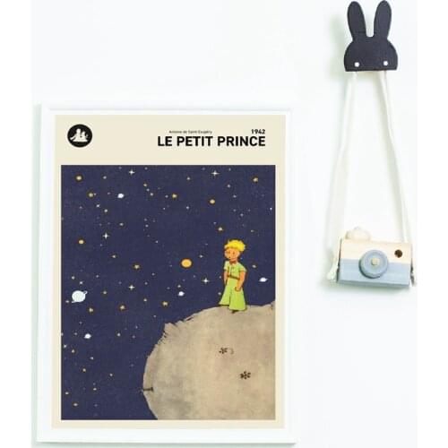 The Little Prince French Version Prints Nursery Wall Art Canvas Painting Le Petit Prince Book Cover Poster Kids Room Wall Decor