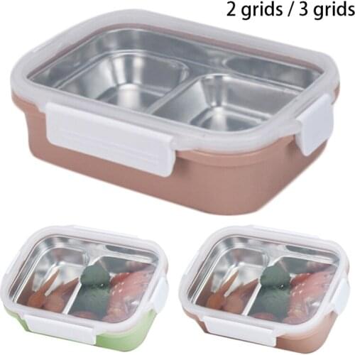 Carton Lunch Box For Kids Student Japanese 304 Stainless Steel Bento Box Leak-Proof Children Bento Lunch Box Food Container Box