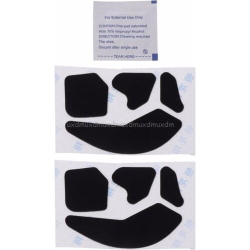 2 Sets 0.6mm Mouse Skates Sticker Pad for ROCCAT Leadr Wireless RGB Mouse J05 19 Dropship