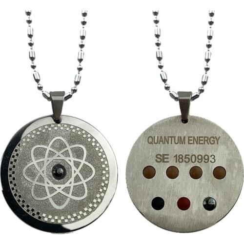 Quantum Scarlar Energy Pendant with 7 Health Stones and Negative Ions for EMF Protection 5g Women Men Charms Necklace