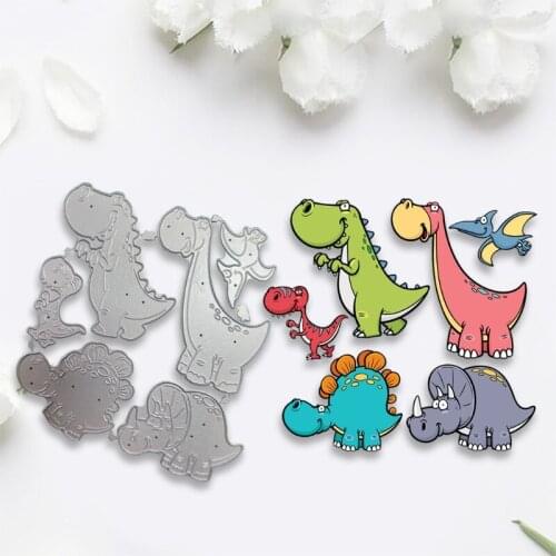 Dinosaur Metal Cutting Dies Stencil Scrapbooking DIY Album Stamp Paper Card Mold Embossing Decoration Craft