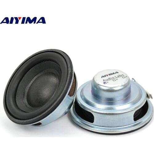 AIYIMA 2Pcs Mini Audio Speakers 50MM 4 Ohm 5W Subwoofer Multimedia Portable Speaker Sound Amplifier Loudspeaker DIY