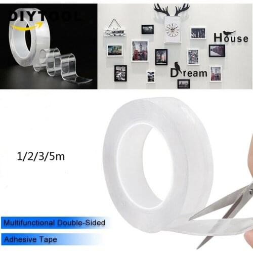 Multifunctional Double-Sided Adhesive Nano Tape Traceless Washable Removable Tapes Indoor Outdoor Gel Grip Sticker