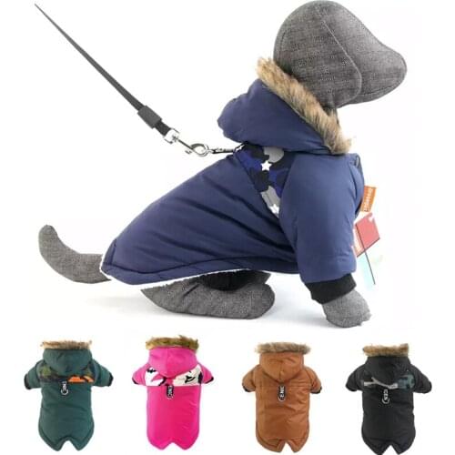 Winter Pet Fashion Dog Hoodie Suitable for Small Dogs Warm Clothing French Bulldog Jacket Waterproof Jacket Chihuahua Clothes