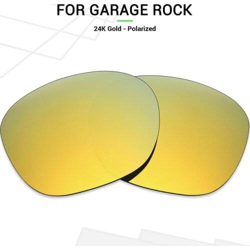 Mryok Anti-Scratch POLARIZED Replacement Lenses for Oakley Garage Rock Sunglasses 24K Gold