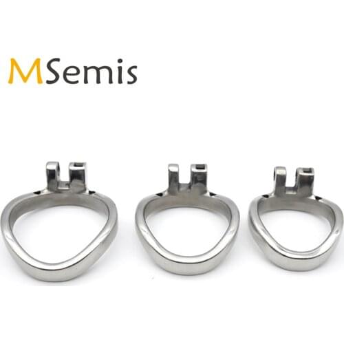 Mens Semen Cock Lock Ring Stainless Steel Penis Rings Toys Restraint Metal Cockring Delay Ejaculation Chastity Cage Ring Sex Toy