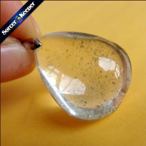 Mens Jewelry Natural Ghost Phantom Quartz Crystal Stone Specimen Healing Pendant Gem stone Home Decor DIY Crafts Material RS829