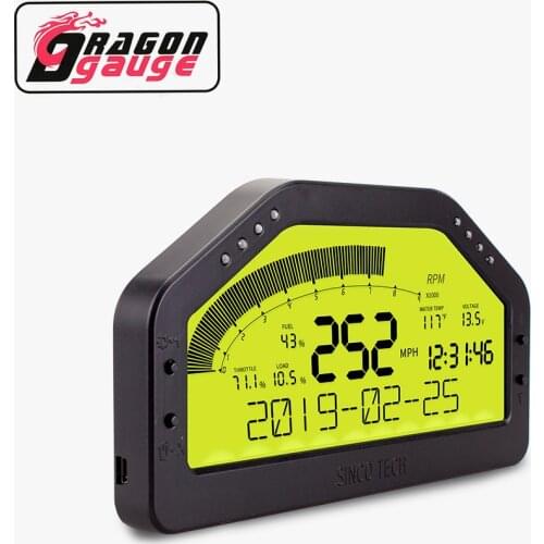 「DRAGON」 Race Dash Panels OBDll Kit LCD Display 9 in 1 Race Multi-Function Dashboard Bluetooth Connection for 12V Car