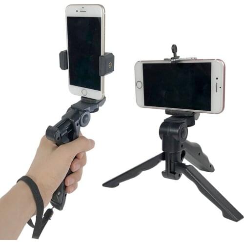 Desktop Live Mobile Phone Bracket Tripod Handheld Holder for GoPro Sports Action Camera for iPhone Samsung Smartphone Accessory