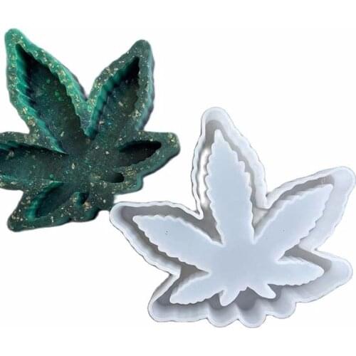 Maple Leaf Ashtray Casting Silicone Mould DIY Crafts Soap Plaster Jewelry Making Tool Crystal Epoxy Resin Mold