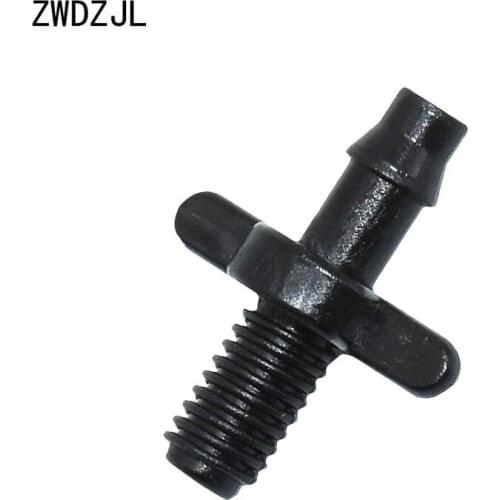 Irrigation 1/4" threaded connector barbed 4/7 garden hose splitter adapter Greenhouse irrigation PE hose water diverter 500pcs