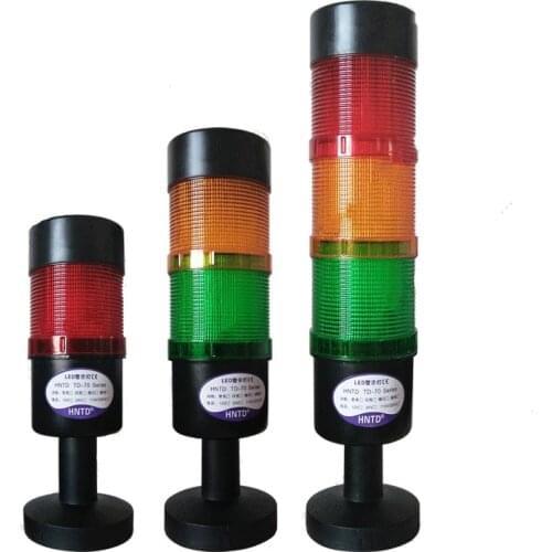 Manufacturer Supply Led Multi-Layers Stack Warning Light Dia 70mm 12V/24V/110V/220V Safety Warning Light For Industrial Machines