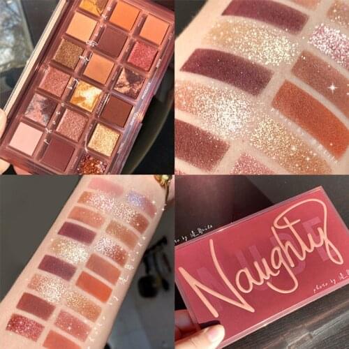 Spotlight 18 Color Eye Shadow Palette Colorful Artist Shimmer Glitter Matte Pigmented Powder Pressed Eyeshadow Makeup Kit