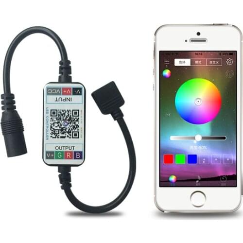RGB Bluetooth Remote Led Controller For Led Strip 12V Controller Music RGB Controller DC 5-24V Led Controller Music Wireless