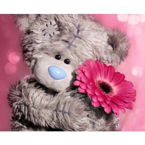 Christmas Wall Stickers Resin drill Mosaic 5D Diy Embroidery Diamond Bears flowers Painting Cross Stitch Kits for 2018