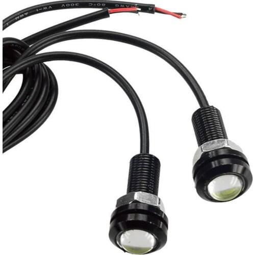 Waterproof 10PCS/Lot 9W LED 18MM DC12V Light Fog Daytime Reverse Backup Parking Signal Light Lamp