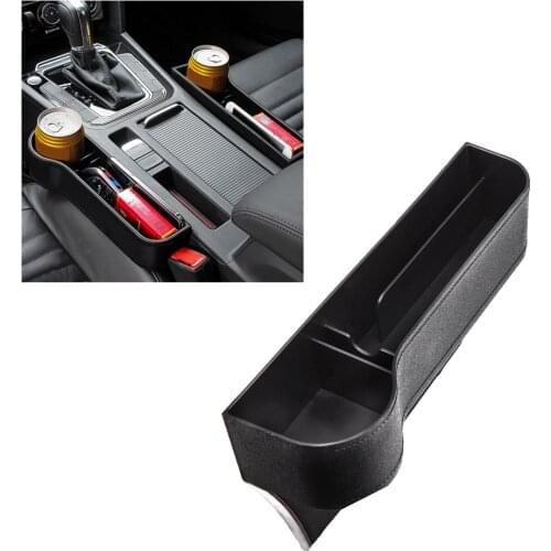1PC Car Seat Gap Slit Pocket Catcher Organizer Storage Box Phone Bottle Cups Holder Universal Driver Seat Tidying Box