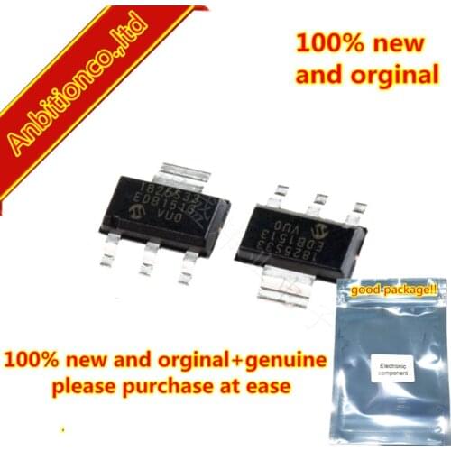 10pcs 100% new original MCP1825S-3302E/DB MCP1825S 1825S33 SOT223 500 mA, Low Voltage, Low Quiescent Current LDO Regu in stock