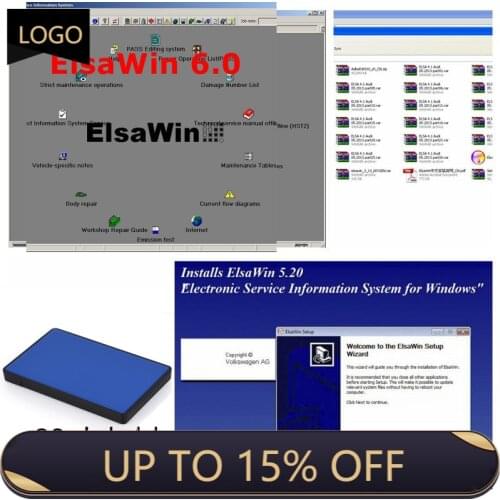2021 Auto Repair Software ElsaWin 6.0 work for V-W 5.3 For Audi Elsa Win 6.0 Newest Elsawin 6.0 for Vw Auto repair Software