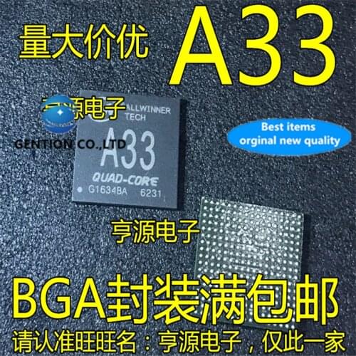 4Pcs A33 BGA CPU Four core four core processor chip in stock 100% new and original