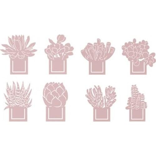 4pcs Creative Succulent Plants Hollow Metal Bookmark for Books Reading Finding School Students Gifts