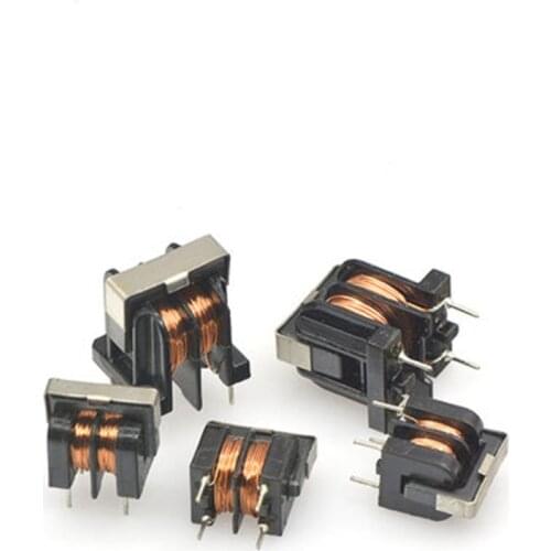 5pcs UU9.8 UF9.8 Common Mode Choke Inductor 1mH 2mH 5mH 10mH 20mH 30mH For Filter Inductance Pitch 7*8mm Copper wire
