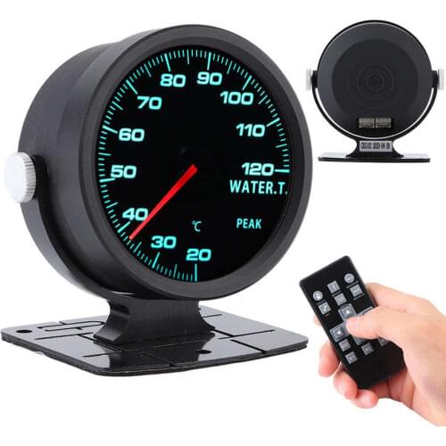 CAMMUS Car Water Temperature Gauge Racing 60mm Tinted 17 Color OBD2 Mechanical Instrument Water Temp Gauge
