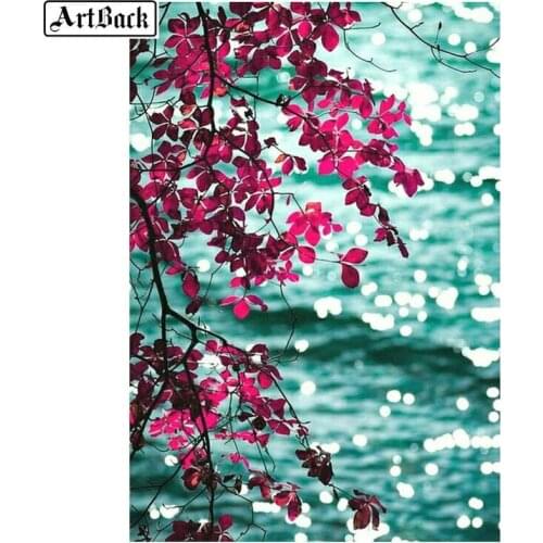 ArtBack 5d diy diamond painting tree landscape pattern full square 3D diamond mosaic resin diamond embroidery crafts kit