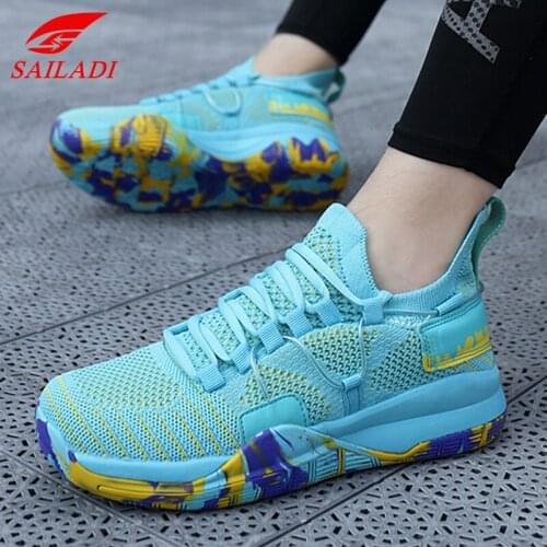 Sailadi Basketball shoes Men Women Breathable Graffiti Comfortable Sports Shoes Outdoor Fitness Training Walking Sneakers SA16