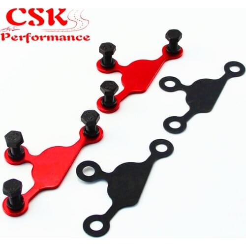 2PCS EGR Block Off Delete Plate Gasket Blocker Fits For Silvia S13 S14 240sx KA24DE DOHC Silver / Black / Red