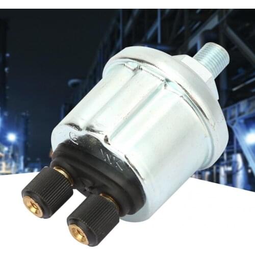 Oil Pressure Sensor 1/8 NPTF Bright Double Head Thread Car Oil Pressure Sensor Fit for VDO 0-10bar