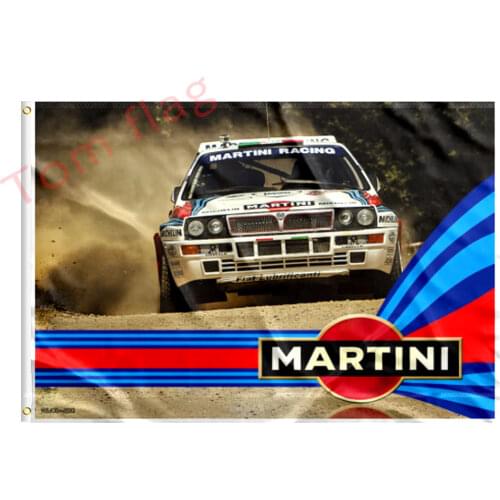 Martini racing flag 3X5FT banner 100% polyester car flag