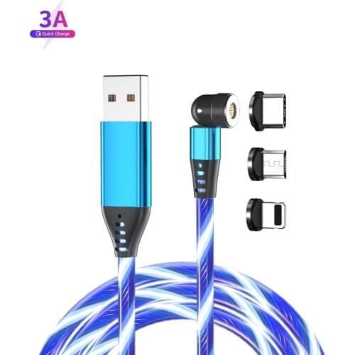 USB C Cable For Sony Xperia 10 III Luminous Magnet Cable For Sony Xperia 10 II data Cable Magnetic Charger