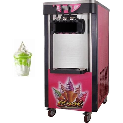 Commercial Soft Serve Ice Cream Machine 3 Flavor Taylor Ice Cream Machine Sweet Cone Ice Cream Maker 110V 220V