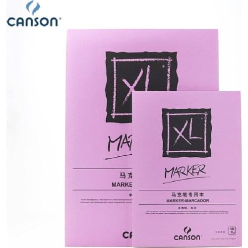 CANSON XL series marker Sketchbook translucent bright white paper 70g50 sheets A3/A4 Paper
