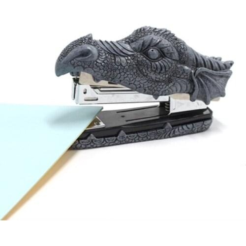 Desktop Stapler Dragon Head Staplers Office 20 Sheet Capacity Easy to Load Ergonomic Mini Staplers for Desk Home Office