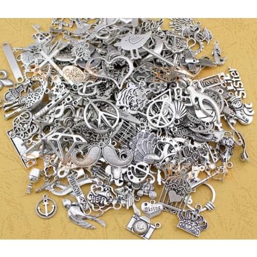 Random Mix Styles charms, Antique Bronze Miscellaneous Zinc Alloy Charm Pendants