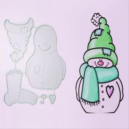 Christmas Snowman Metal Cutting Dies for DIY Scrapbooking Album Paper Cards Decorative Crafts Embossing Die Cuts