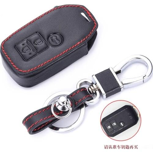 Layer Leather Car Key Ring Bag Cover for Suzuki New Swift Wagon Dzire R Baleno Ertiga SX4 ALTO Vitara Auto Remote Fob Case