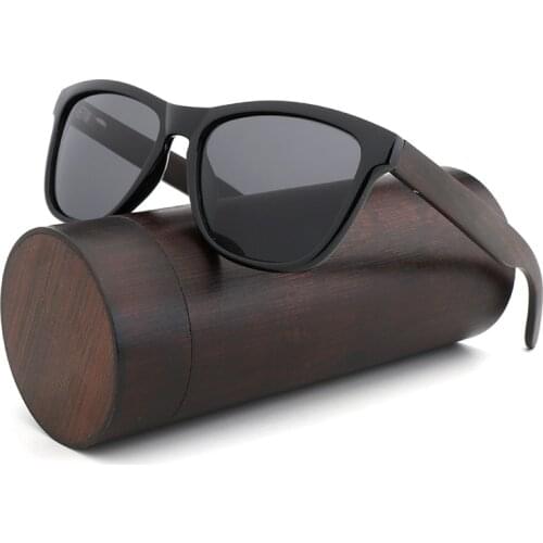 Wood Sunglasses Men Retro Bamboo Wooden legs Sunglasses Womens Polarized Coated Lenses Ebony Sun Glasses Handmade