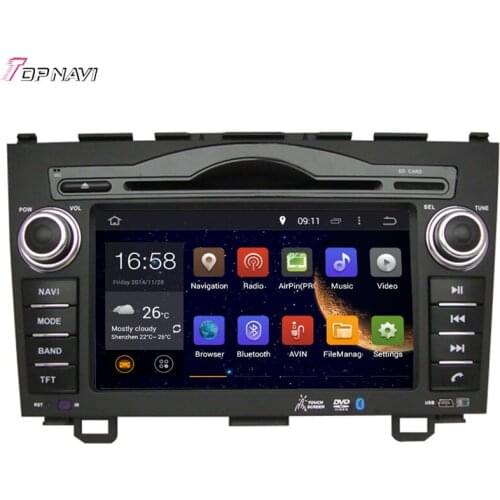 Topnavi 7'' Quad Core Android 6.0 Car GPS Navigation for CRV 2006 2007 2008 2009 2010 2011 For Honda Car DVD Multimedia Player