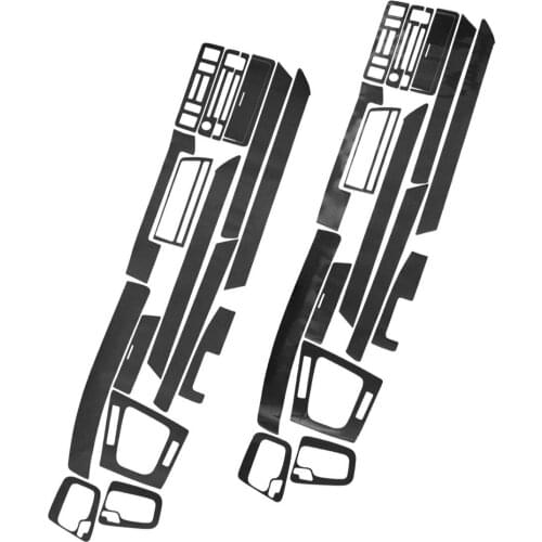 Carbon Fiber Style Black LHD Sticker Interior Decal Styling Trim Car Fit for BMW 3-Series E46 2001 2002 2003 2004