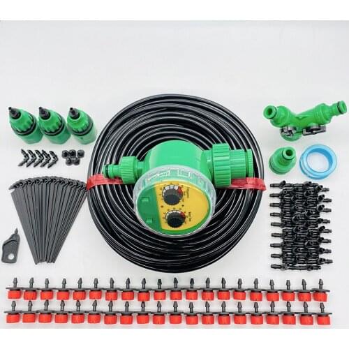 10-50M Smart Garden Watering System Automatic Self Drip Irrigation System For Greenhouse Watering Kit Timer Adjustable