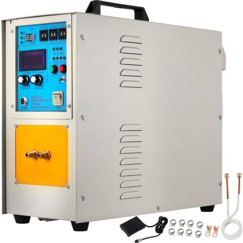 VEVOR 2200℃ 15KW 30-1000 KHz High Frequency Induction Heater Melting Furnace w/ Digital Control Panel for Heat Source Equipment