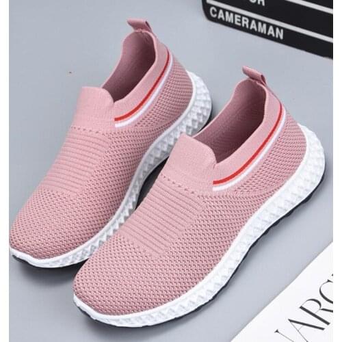 New 2021 Women Casual Shoes Fashion Sneakers Breathable Mesh Walking Shoes Spring Summer Tenis Feminino Soft Flat Shoes