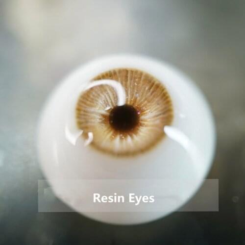 1/6 1/4 1/3 BJD Eyes/Realistic Doll Eyes/Safety Eyes/Doll Parts/Craft Eyes/Resin Eyes for Doll Accessories,Gold Toy Eyes